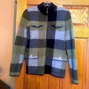 Cynthia Rowley Plaid Jacket with Zipper